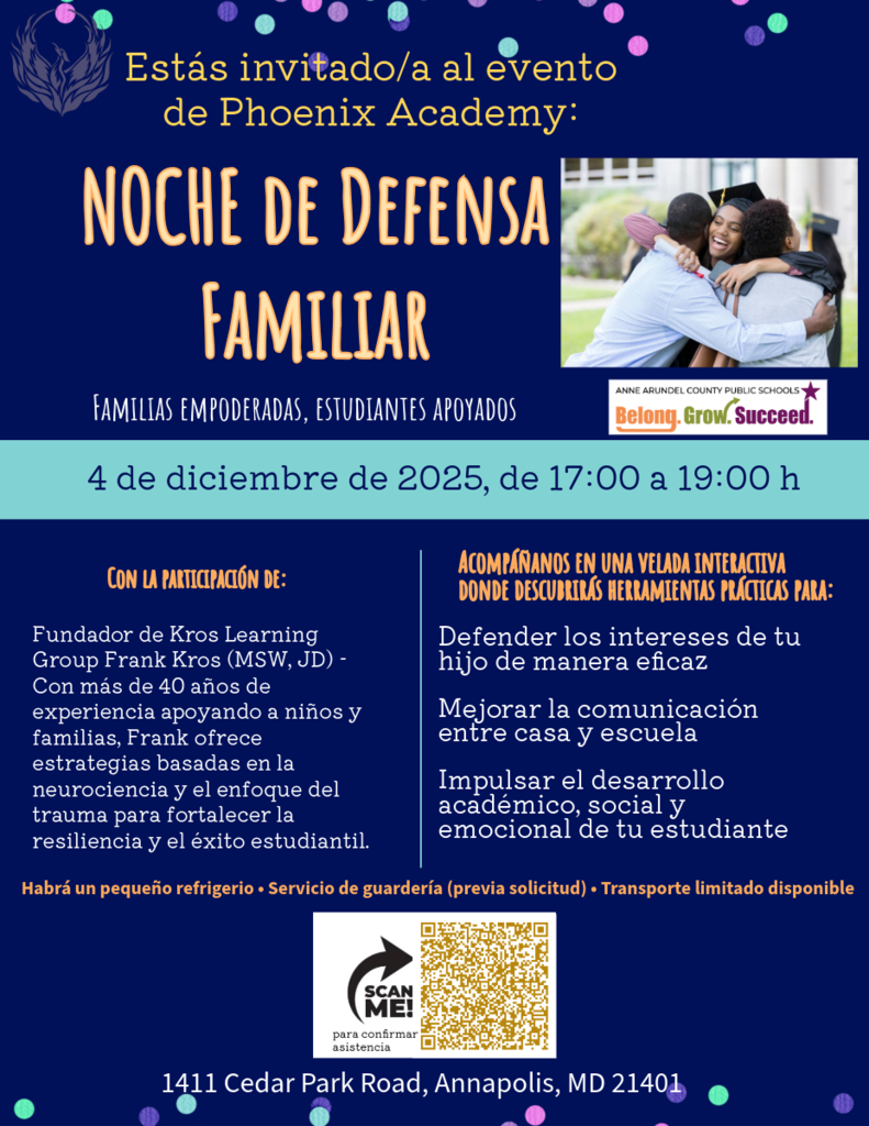 Parent Advocacy Night Flyer in Spanish
