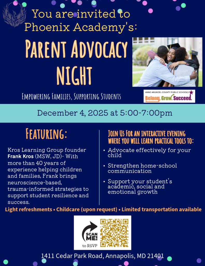 Parent Advocacy Night Flyer in English