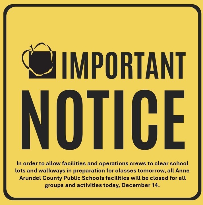 Important notice for school operations