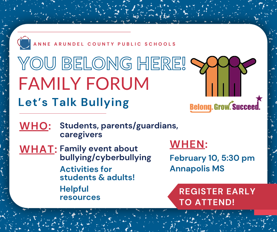 Family Forum February 10 at Annapolis MS