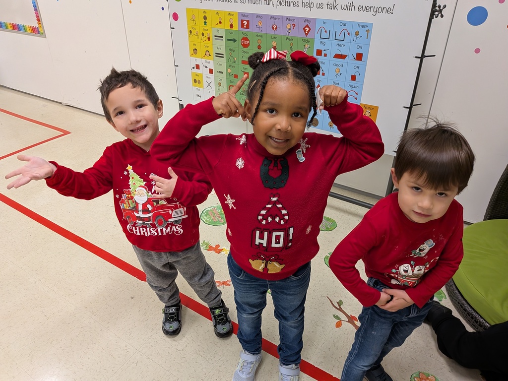 Students in holiday clothing
