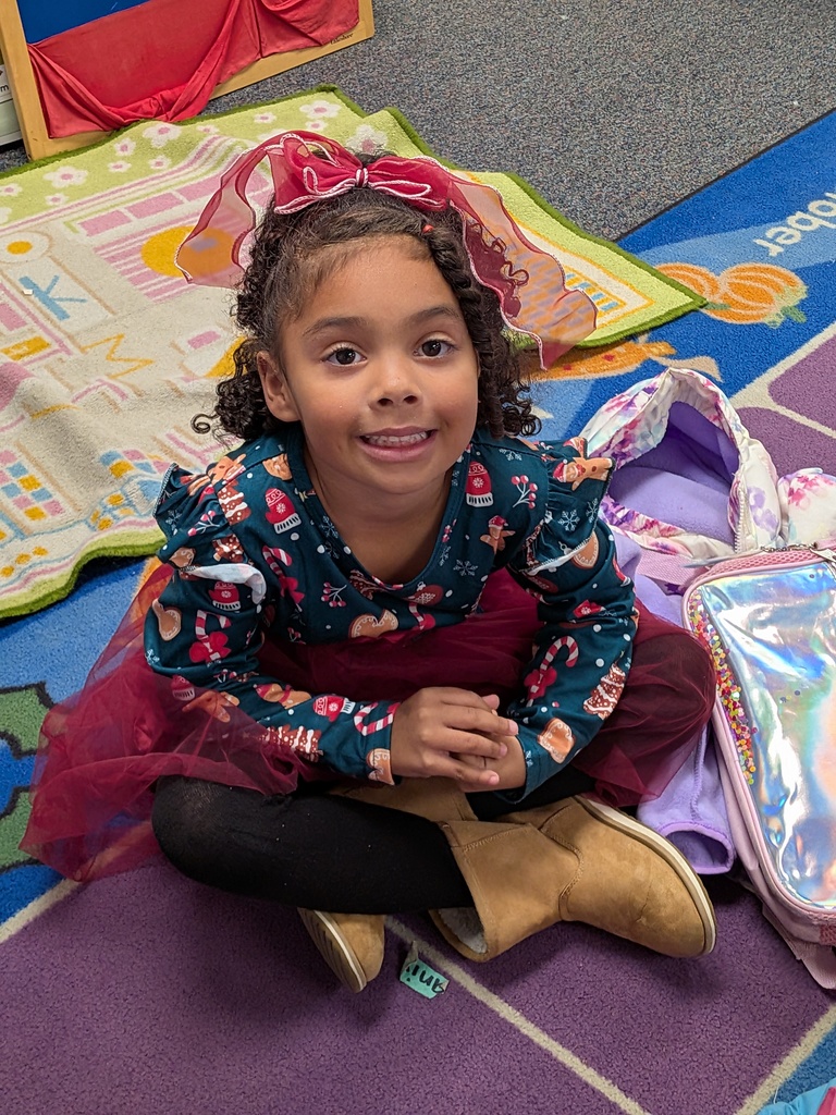 Student in holiday clothing