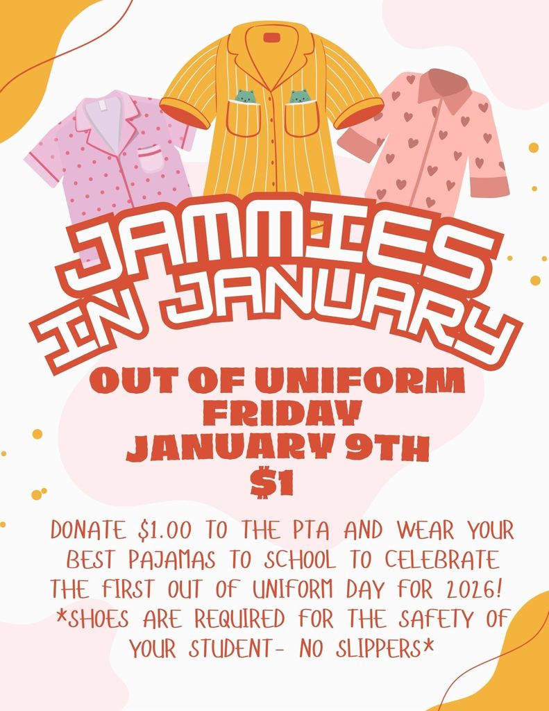 Jammies in January informational flyer. 