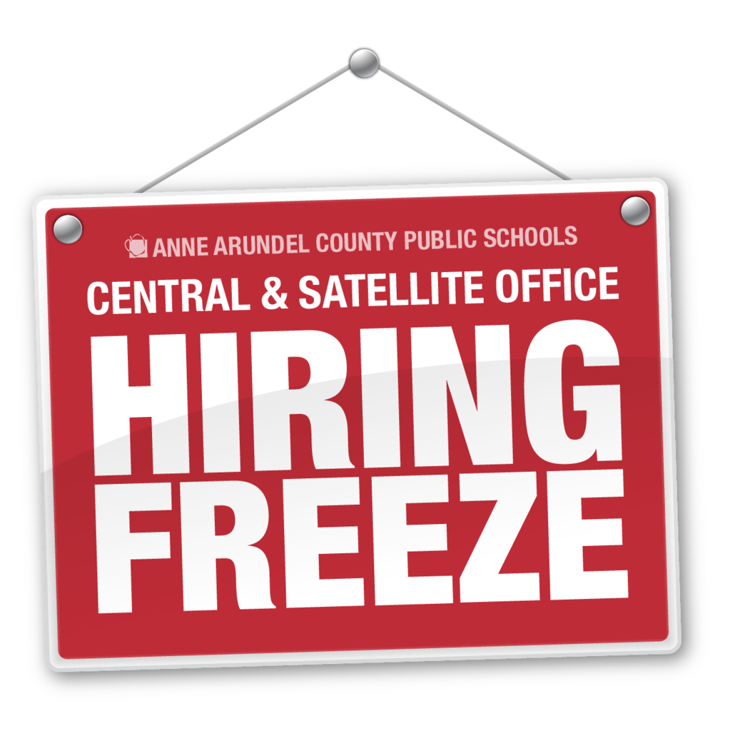 Hiring Freeze sign