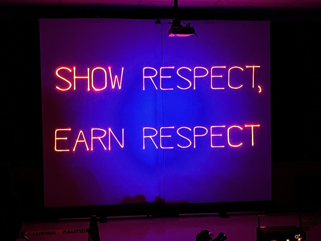 6th grade assembly laser show