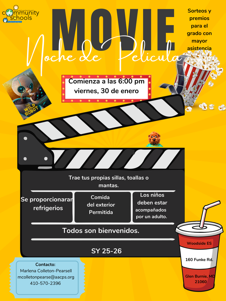 Winter Movie Night is 1/30 at WES