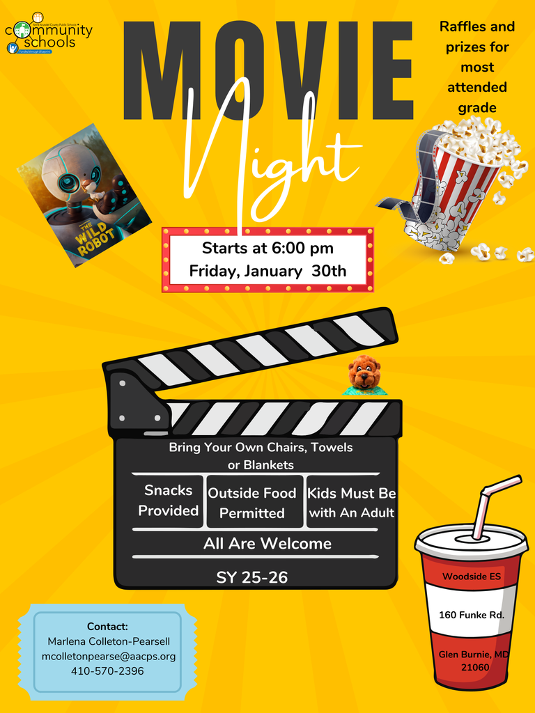 Winter Movie Night is 1/30 at WES