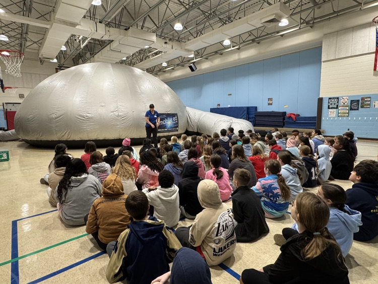 students preparing for a trip to space