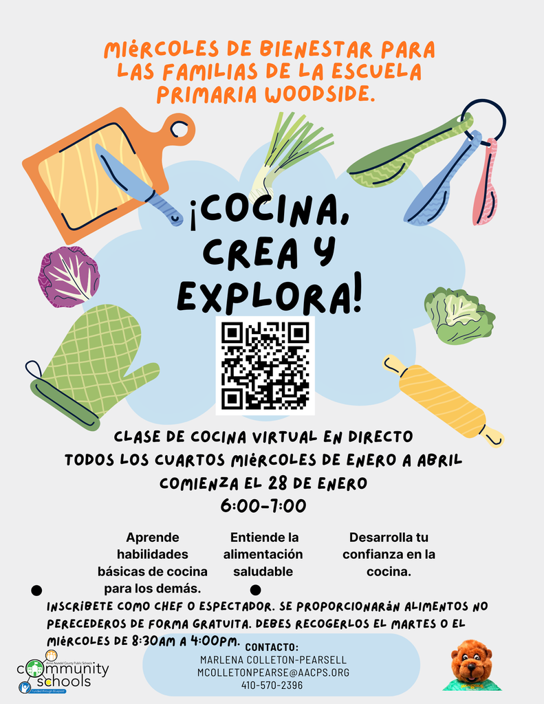 Virtual Cook along is the fourth Thursdays  (January-April). Sign up today, limited spaces!