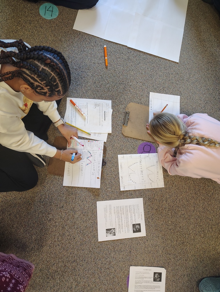 students working on their projects