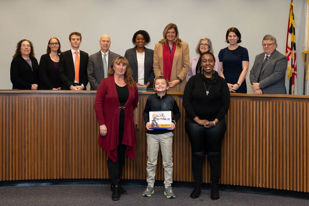• Primary – Mailén Alvarenga Díaz, George T. Cromwell Elementary School • Intermediate – Clyde Hicks, Oak Hill Elementary School • Middle – Riley Whitney, Magothy River Middle School • High – Kezia Kyei-Boahen, Chesapeake Science Point High School • Legacy – Ashton Graham, MacArthur Middle School • Legacy – Maneka Monk, AACPS Director of Communications