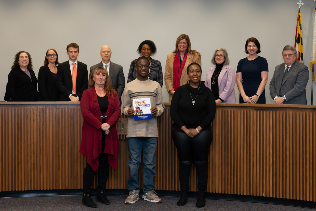 • Primary – Mailén Alvarenga Díaz, George T. Cromwell Elementary School • Intermediate – Clyde Hicks, Oak Hill Elementary School • Middle – Riley Whitney, Magothy River Middle School • High – Kezia Kyei-Boahen, Chesapeake Science Point High School • Legacy – Ashton Graham, MacArthur Middle School • Legacy – Maneka Monk, AACPS Director of Communications