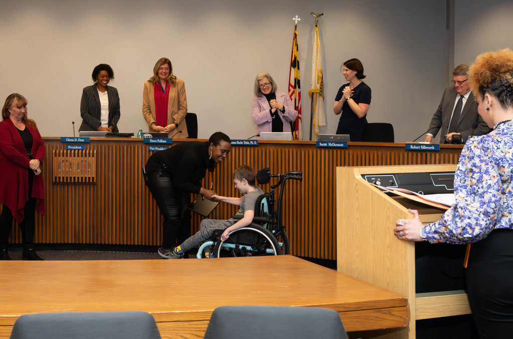 • Primary – Mailén Alvarenga Díaz, George T. Cromwell Elementary School • Intermediate – Clyde Hicks, Oak Hill Elementary School • Middle – Riley Whitney, Magothy River Middle School • High – Kezia Kyei-Boahen, Chesapeake Science Point High School • Legacy – Ashton Graham, MacArthur Middle School • Legacy – Maneka Monk, AACPS Director of Communications