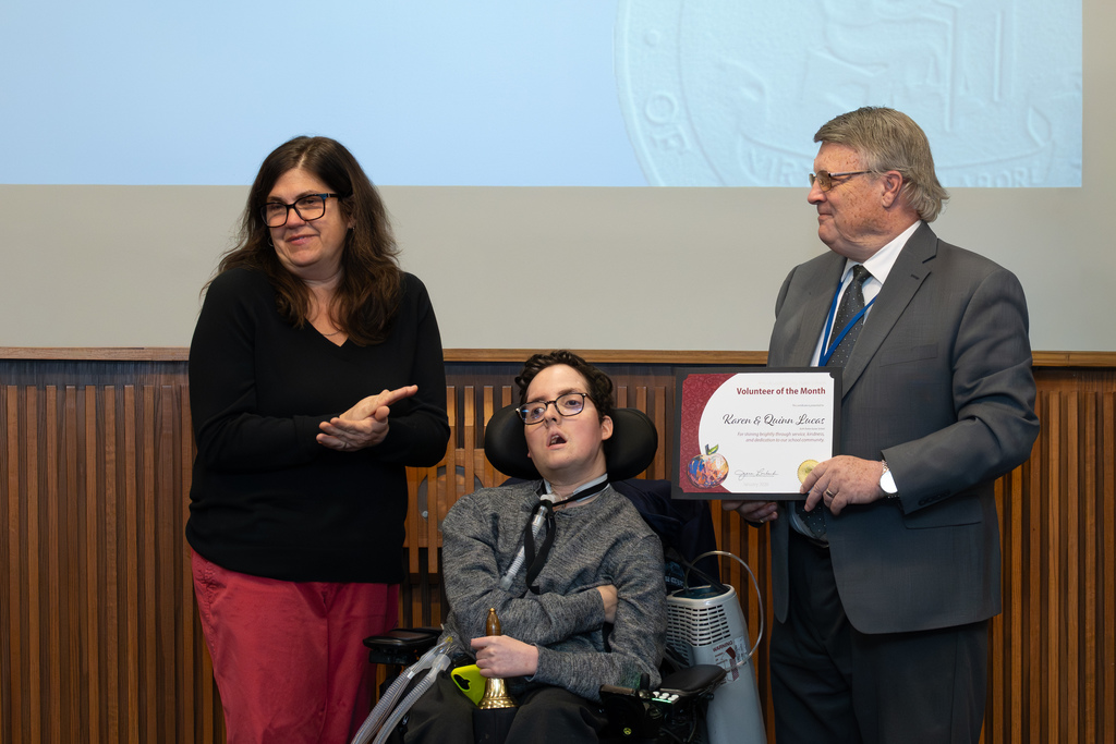 Volunteer of the Month – Karen and Quinn Lucas, Ruth Parker Eason School and board member