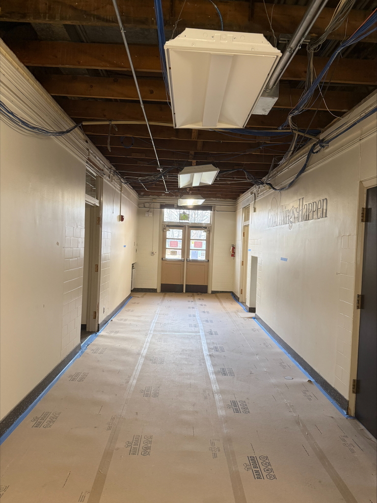 Interior room under construction at Carver EEC