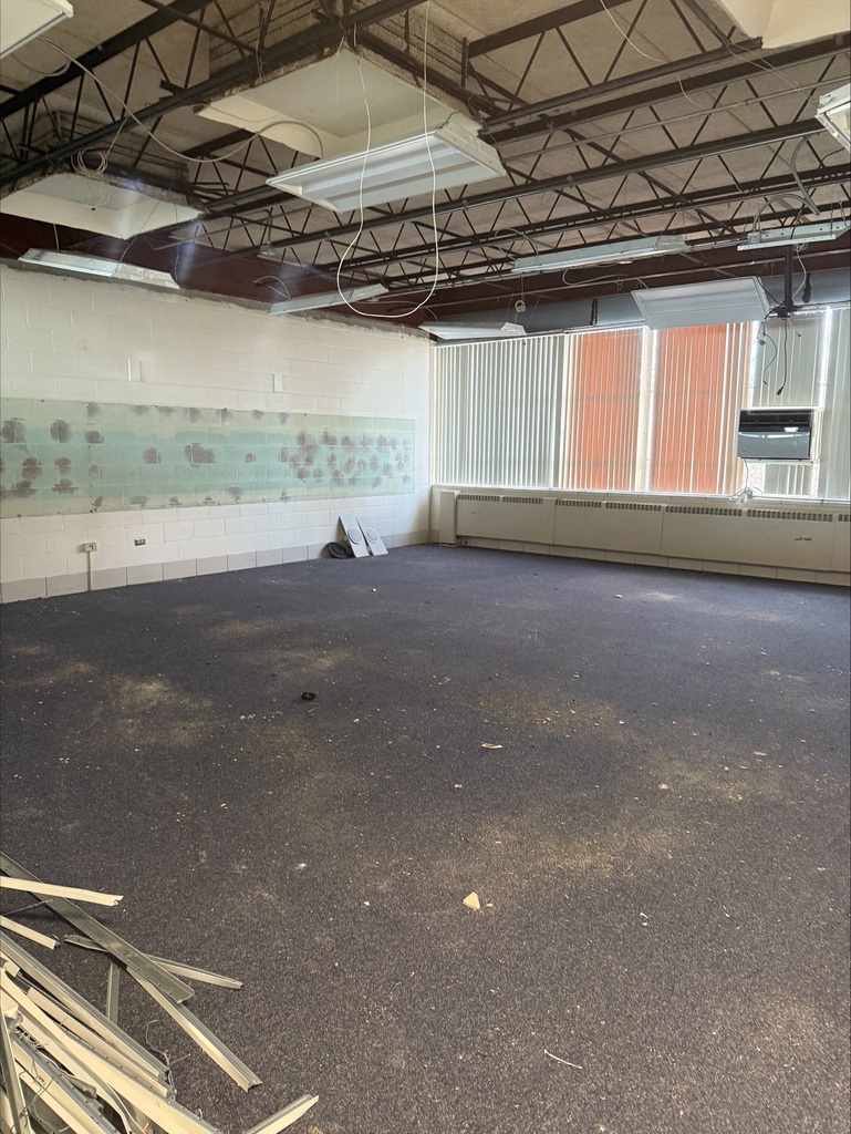 Interior room under construction at Carver EEC