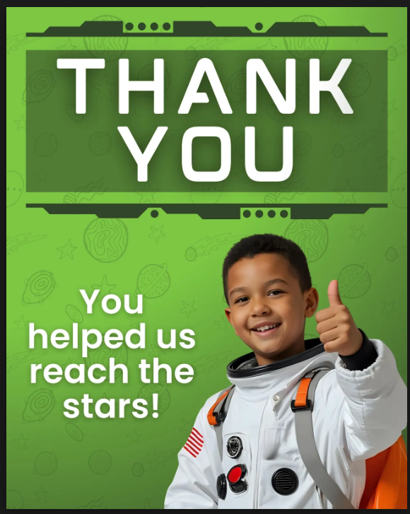 kid with a thumbs up