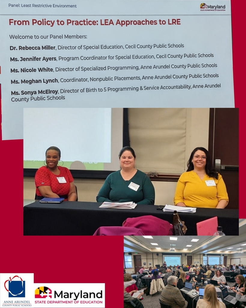 AACPS educators at MSDE panel discussion