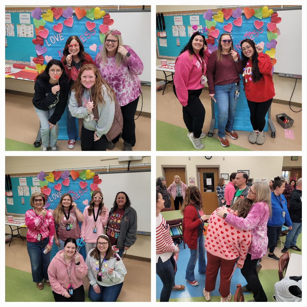 Southgate staff celebrate Valentine's Day with a Valentine Exchange 