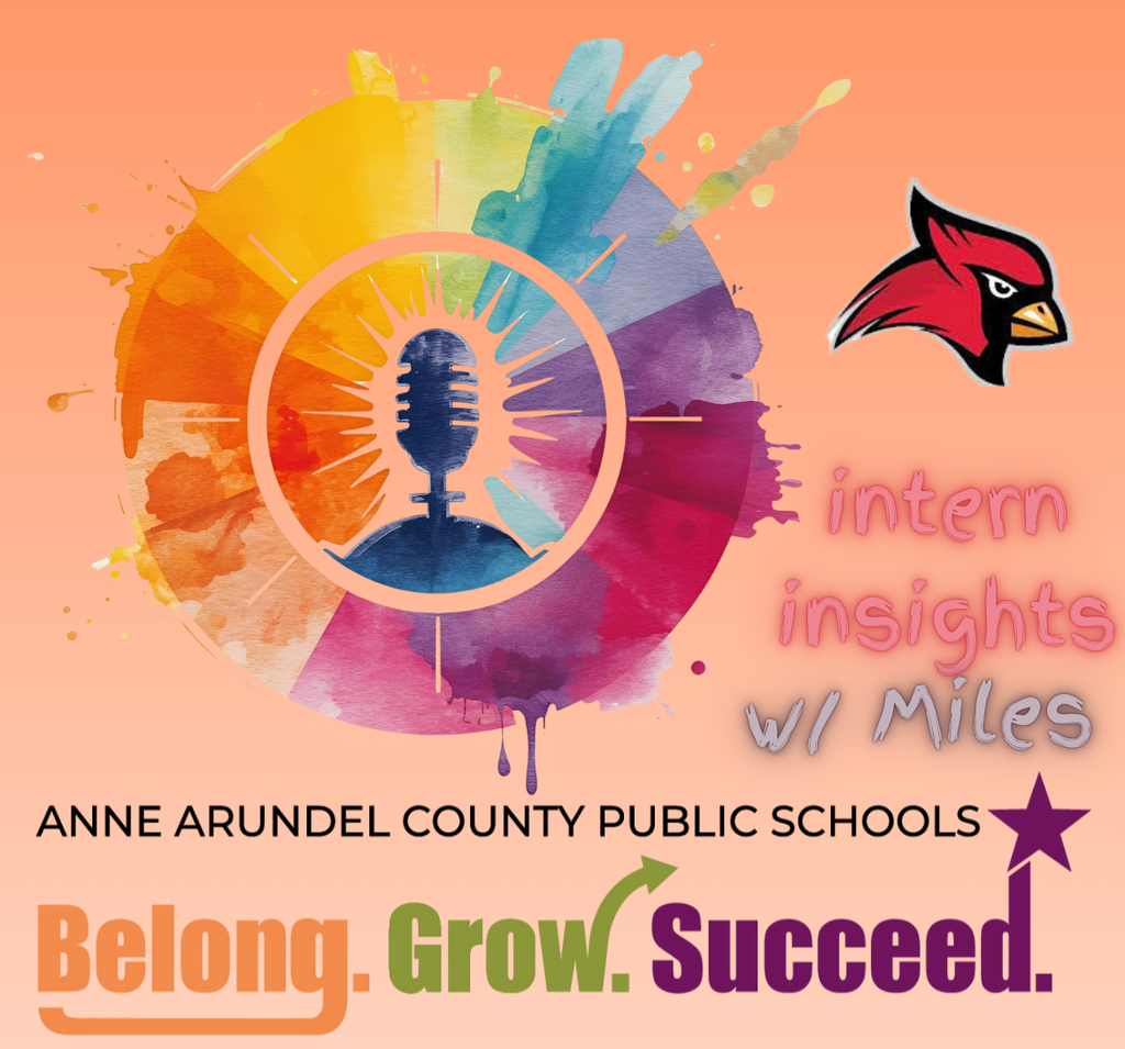 Miles Crofton High School Intern Insight, picture of microphone in a circle