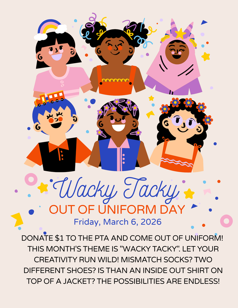 Wacky Tacky Out of Uniform Flyer