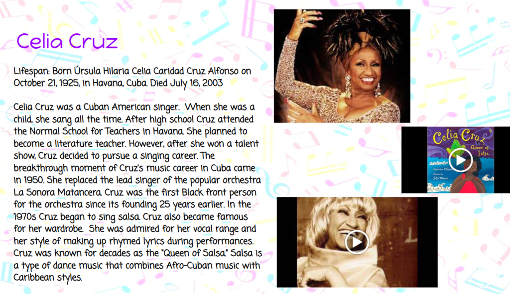 celia cruz pictures and bio