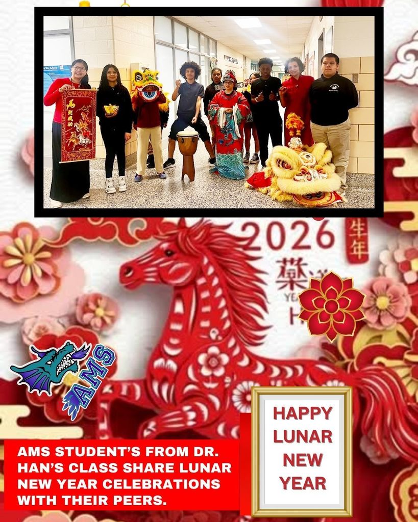 Lunar Year at AMS 8th graders
