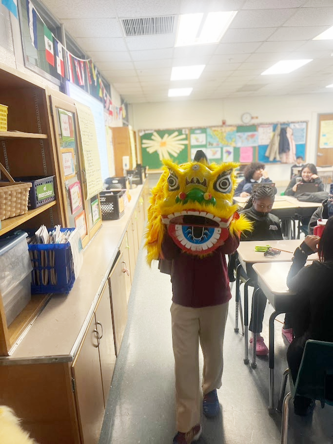 Lunar Year at AMS 8th graders