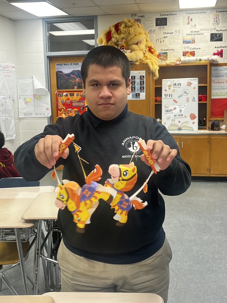 Lunar Year at AMS 8th graders