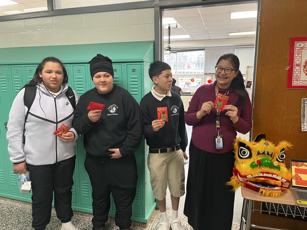 Lunar Year at AMS 8th graders