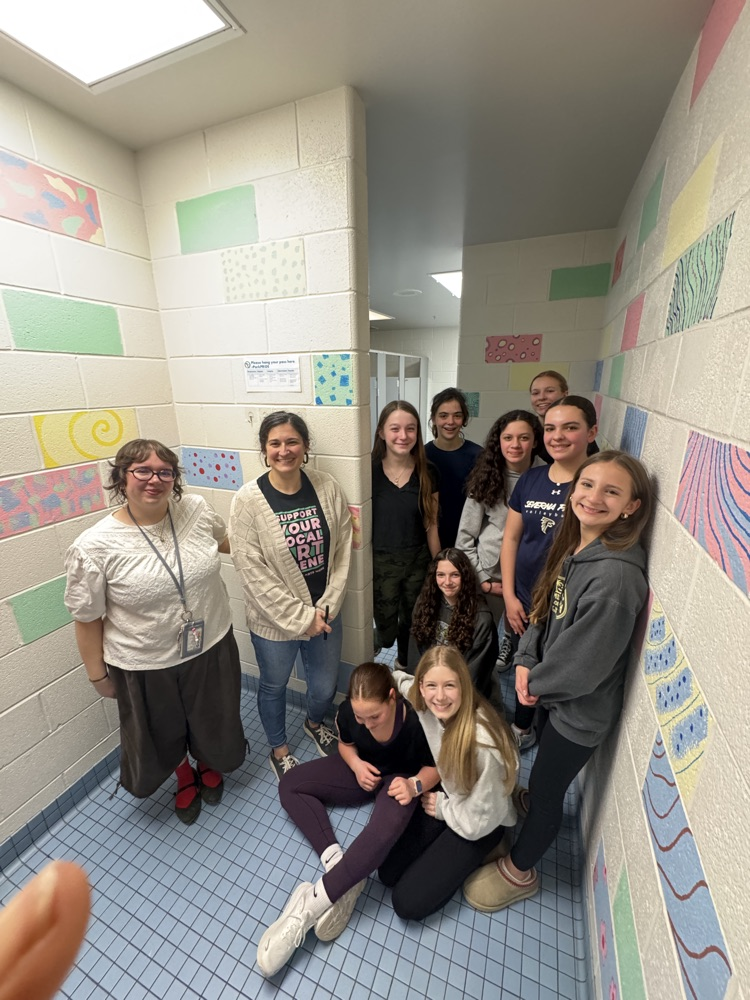 What a transformation! 🎨 Shoutout to Ms. Weinstein, Ms. Gregg, and their talented student volunteers for bringing creativity and color to our school. #ParkPRIDE #BelongGrowSucceed #CreatedByOspreys #ArtBrightensSpaces