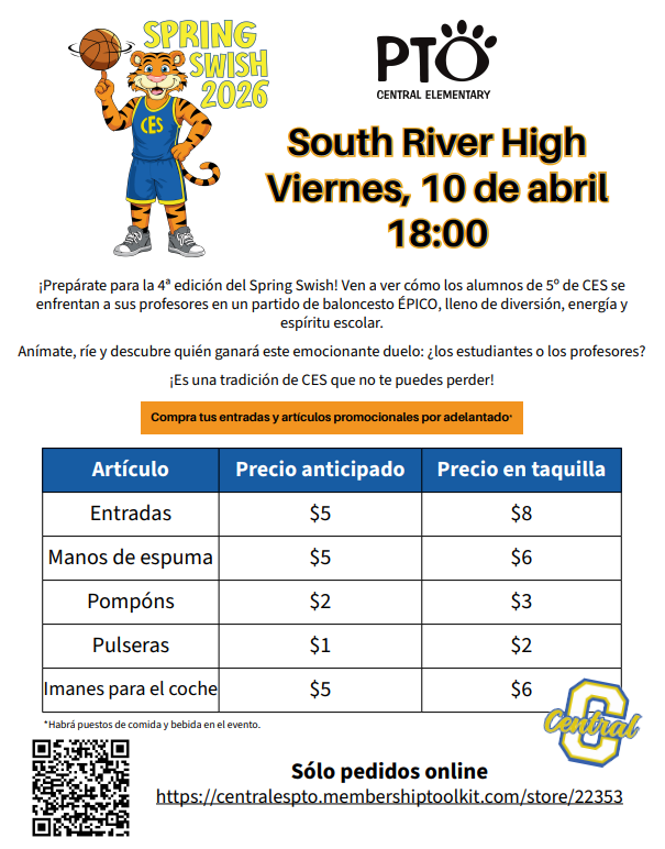 Spring Swish order form-Spanish