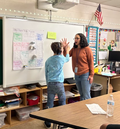 Ms Vanessa with Ms Jen's Class