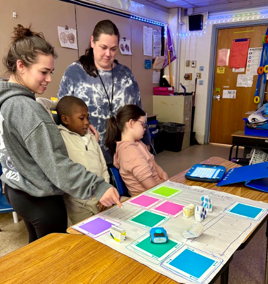 Ms Vanessa with Ms Jen's Class