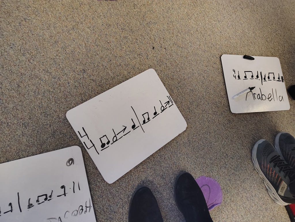 students, white boards, music notation