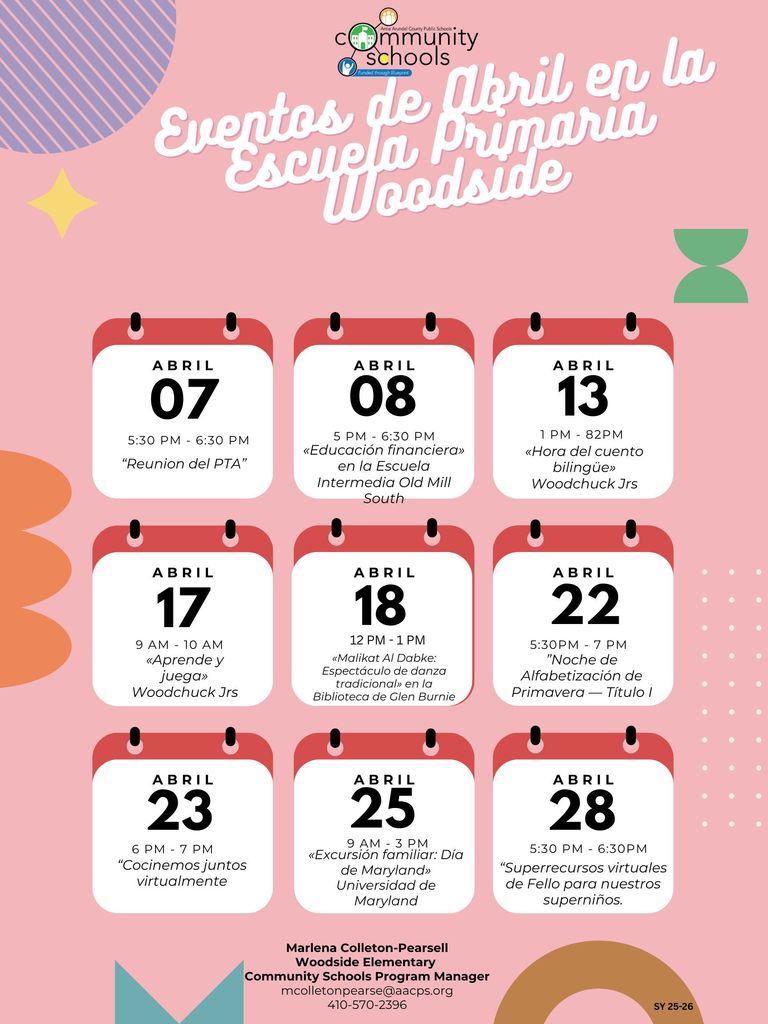 April 2026 Events at WES