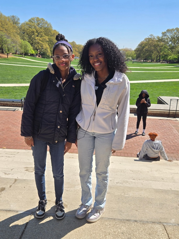 tour guide with her 8th grade sister 