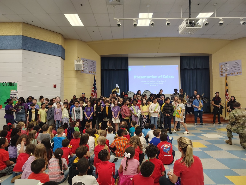 Chorus and Band students ready to perform