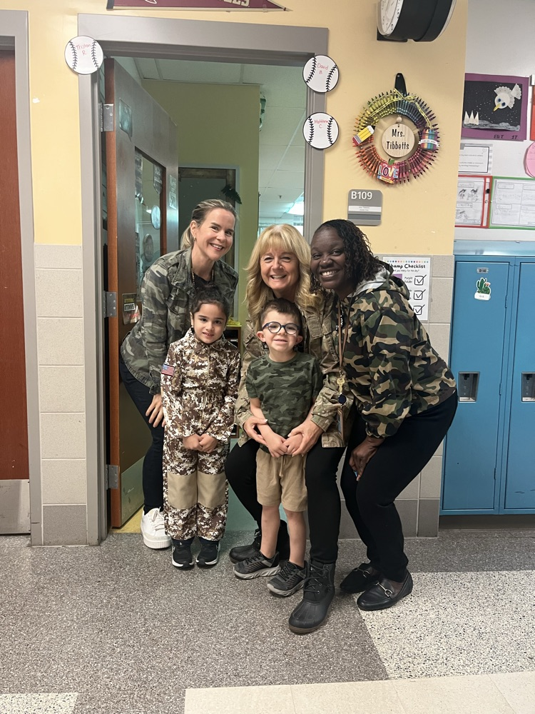 camo day at Pershing Bill Elementary!