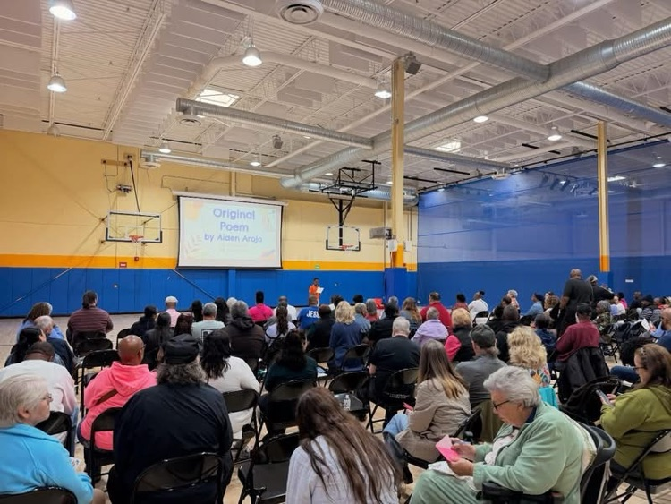 Grandparents in school gym