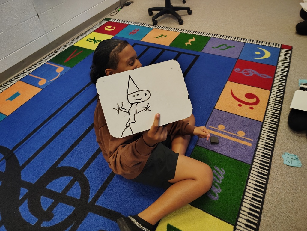 student showing their gnome