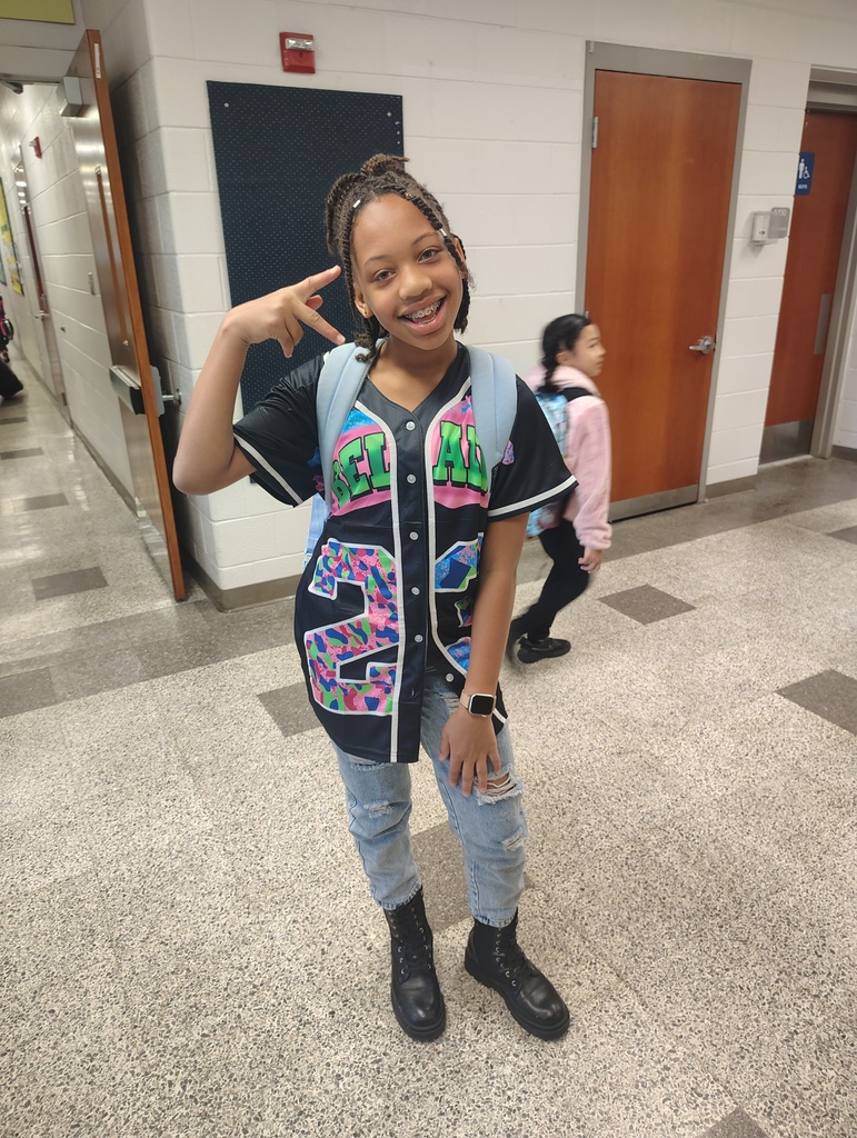 a student showing off her 90s style