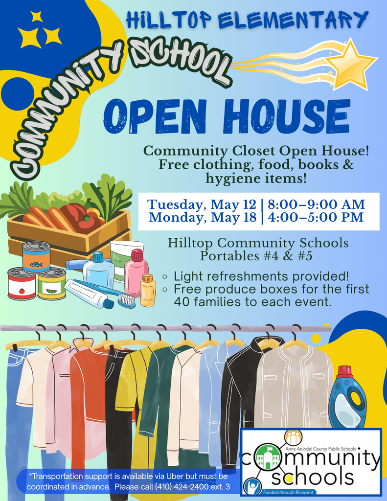 Community Closet Open House flyers