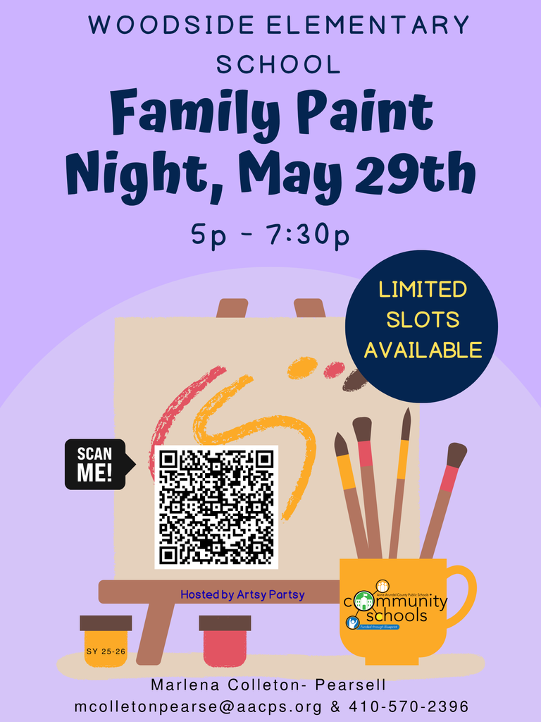 Family Paint Night is 5/29/26