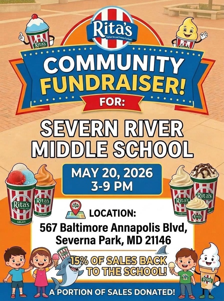 Community Fundraiser, May 20, 2026, Rita's in Severna Park