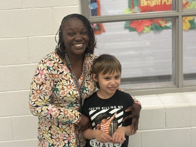 Principal and students