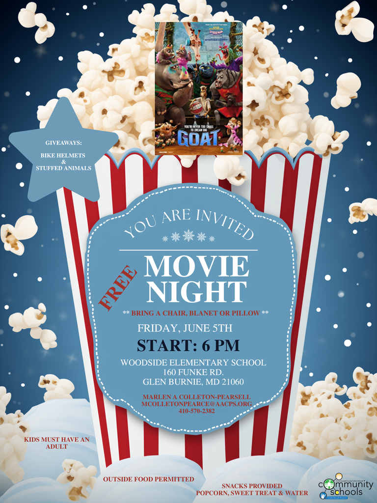 Movie Night is 6/5 at 6pm featuring GOAT