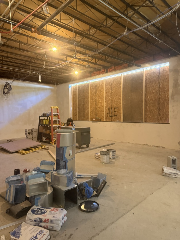 classroom inside Carver EEC under construction