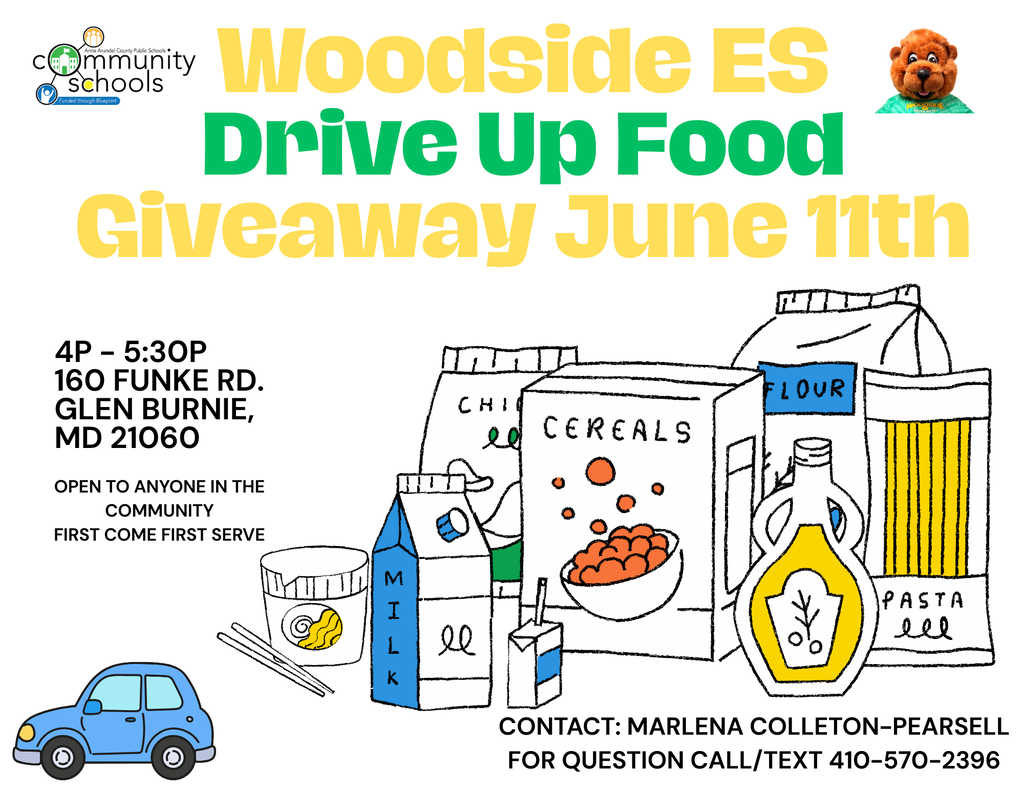 Drive up Food distribution is 6/11 /26 from 4pm-5:30pm