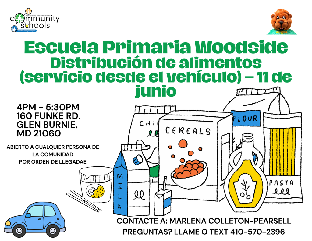 End of the Year Food Drive by is Thursday, June 11 4pm-5:30pm